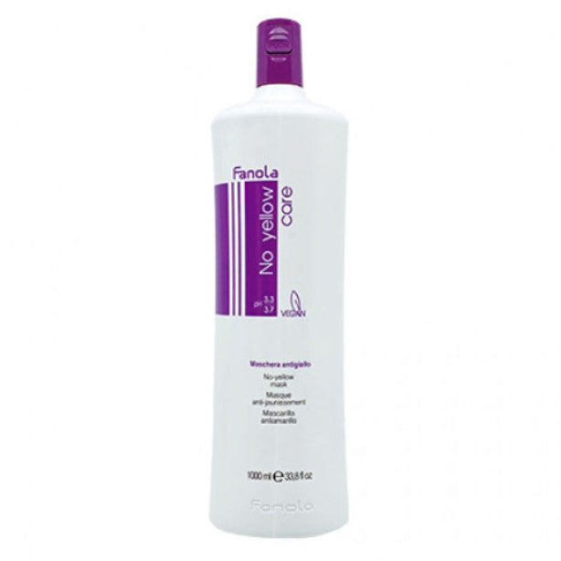 トリートメント Fanola No Yellow Mask 1000ml Fanola 1L No Yellow Mask - Hydrating Toner for Blonde & Grey Hair