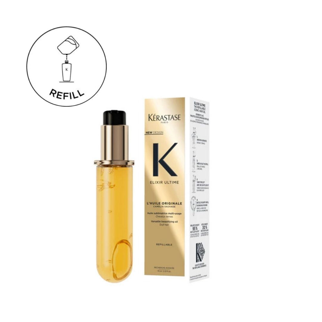 Kérastase Elixir Ultime ヘアオイル + レフィル Kerastase Elixir Ultime Hair Oil REFILL | Boost Shine & Tame Frizz