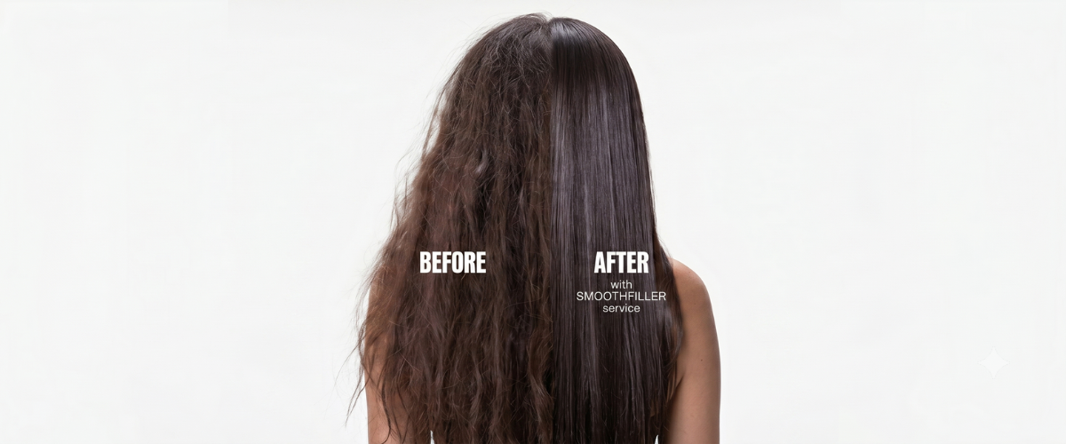 before and after using Smoothfiller