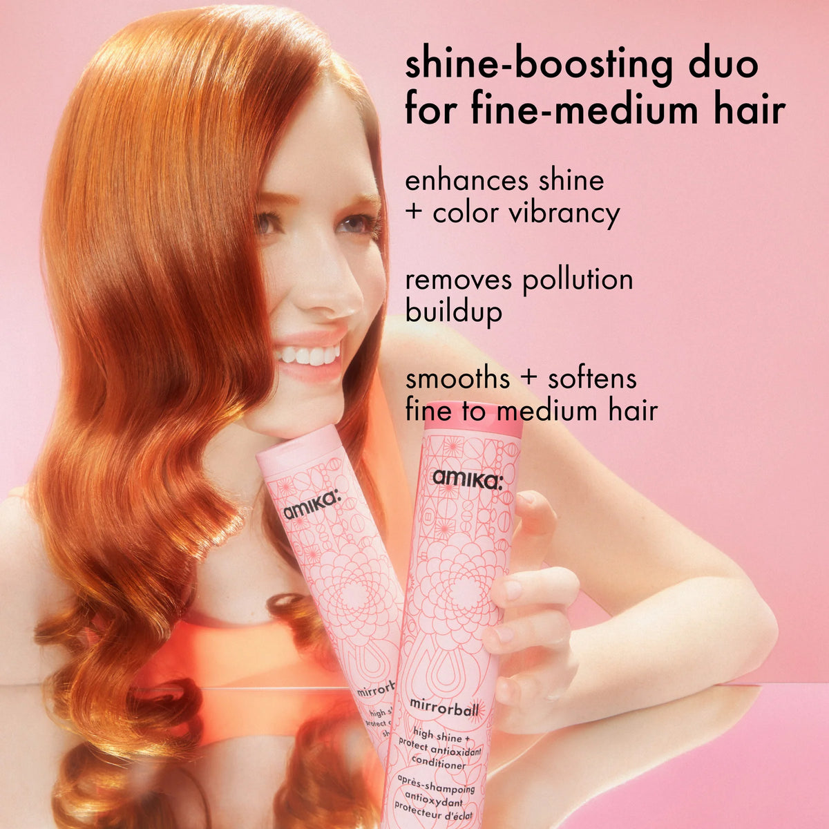 Amika Mirrorball High Shine + Protect Antioxidant Shampoo 275ml