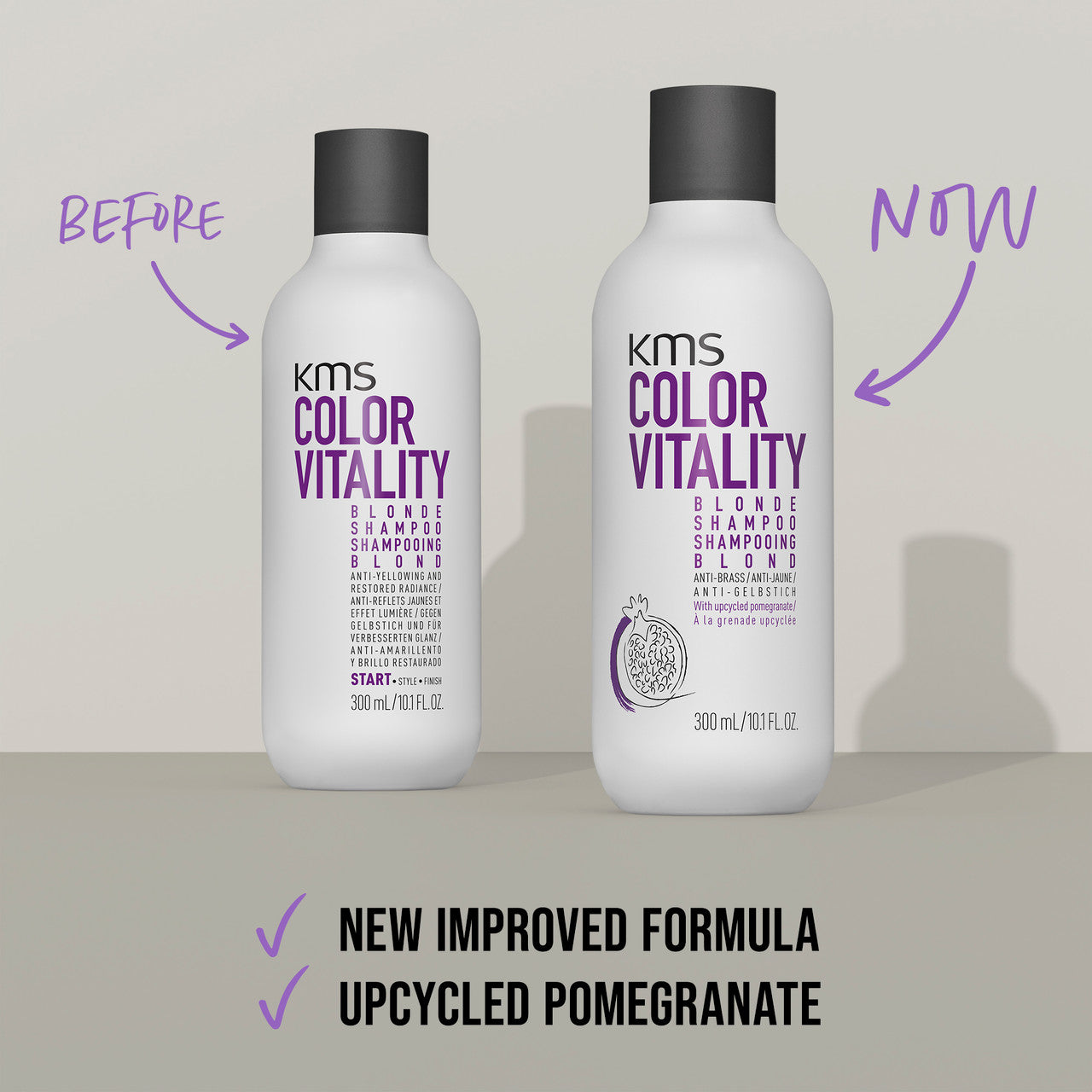 KMS Colour Vitality BLONDE Shampoo 300ml (New Packaging)