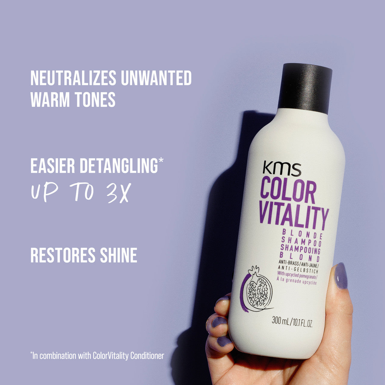 KMS Colour Vitality BLONDE Shampoo 300ml (New Packaging)