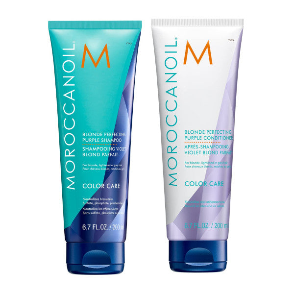 Moroccanoil Blonde Perfecting Shampoo & Conditioner Bundle