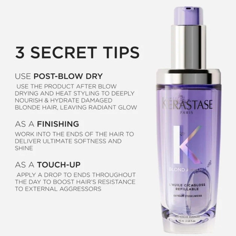 Kerastase Blond Absolu Cicagloss Refillable Hair Oil 75ml