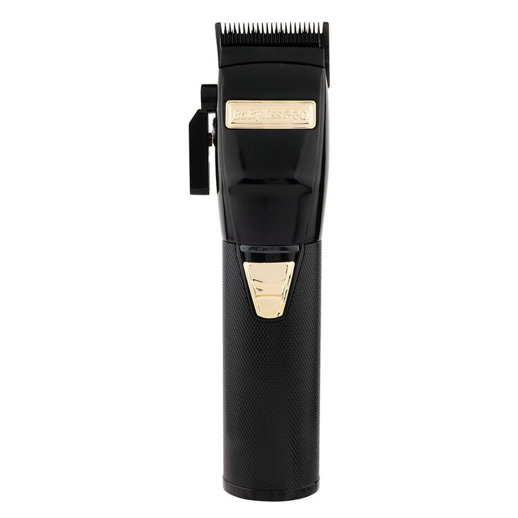 BaBylissPRO BlackFX Lithium Hair Clipper- Limited Edition Stay Gold (B870BA)