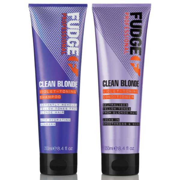 Fudge Clean Blonde CLASSIC Shampoo & Conditioner 250ml Bundle
