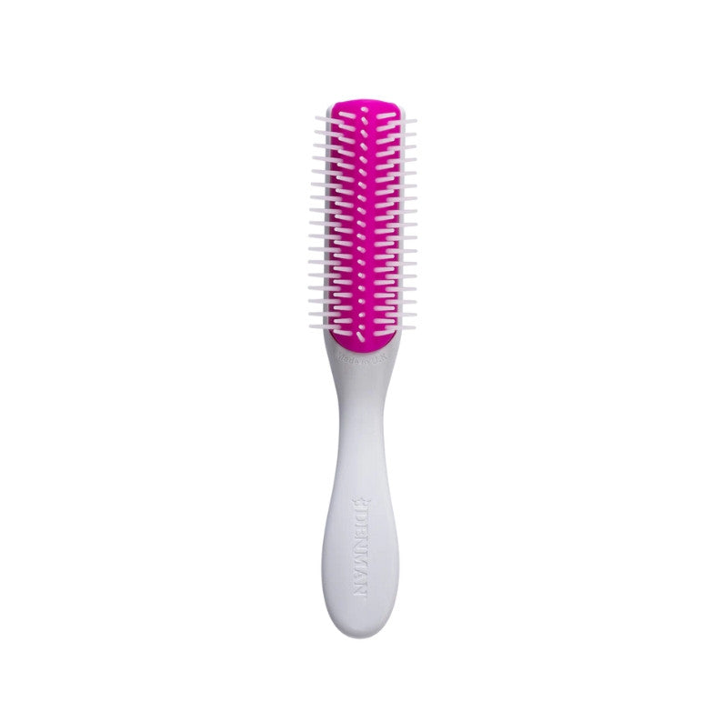 Denman D14 The Original MINI Styler 5 Row White/Pink Brush