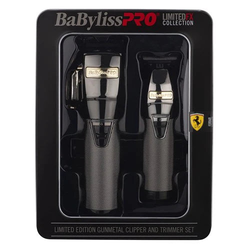 BaBylissPRO  LimitedFX Gunmetal Duo Clipper Trimmer Set