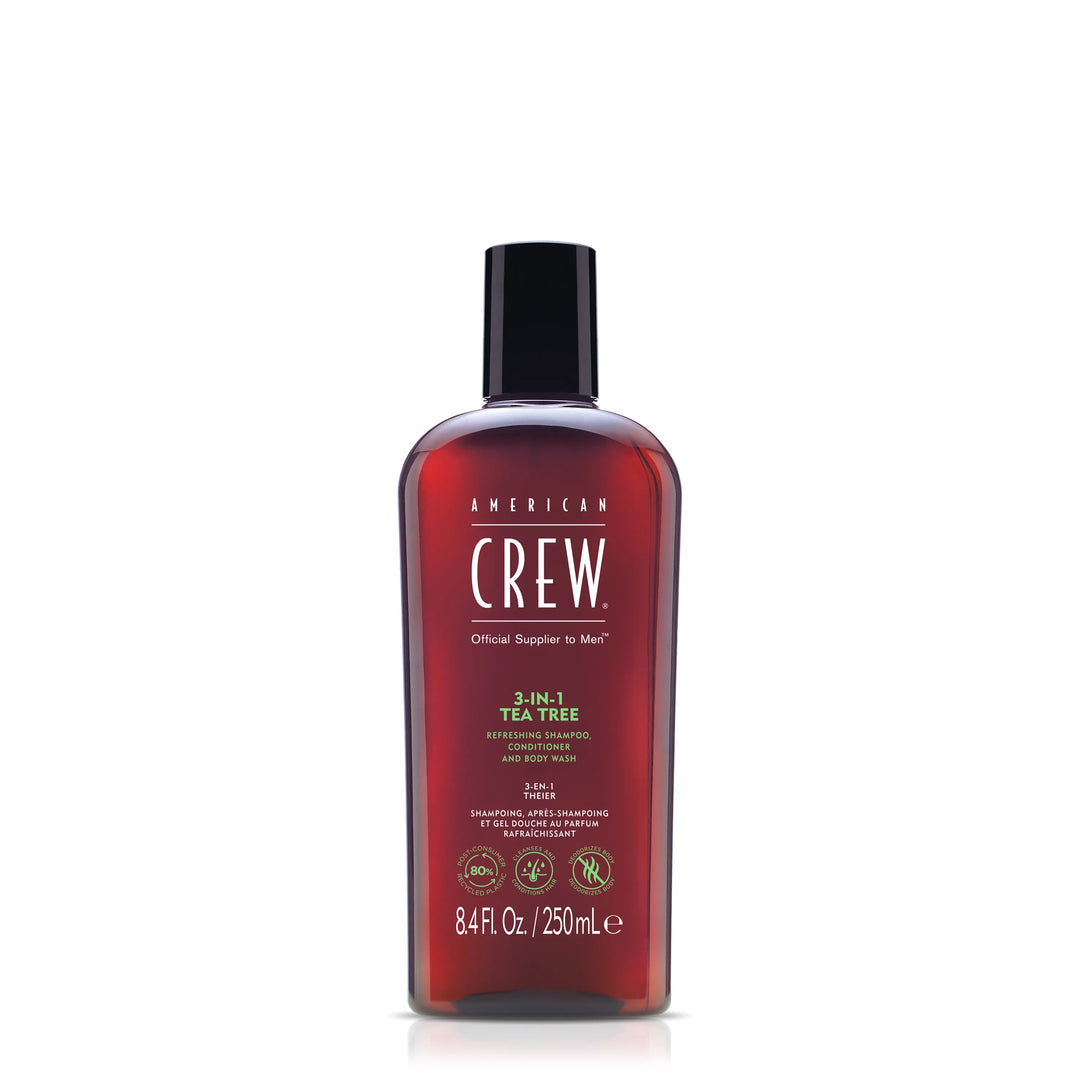 American Crew 3-in-1 TEA TREE Shampoo Conditioner Bodywash 250ml