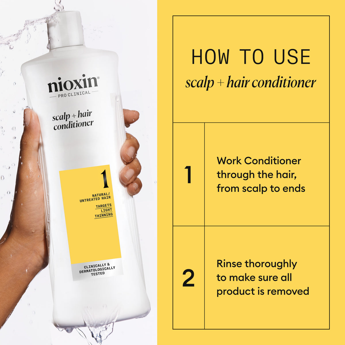 Nioxin System 1 Conditioner 300ml - For Natural Hair with Light Thinning