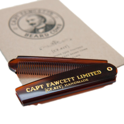 Captain Fawcett Folding Pocket BEARD Comb (CF.82T)