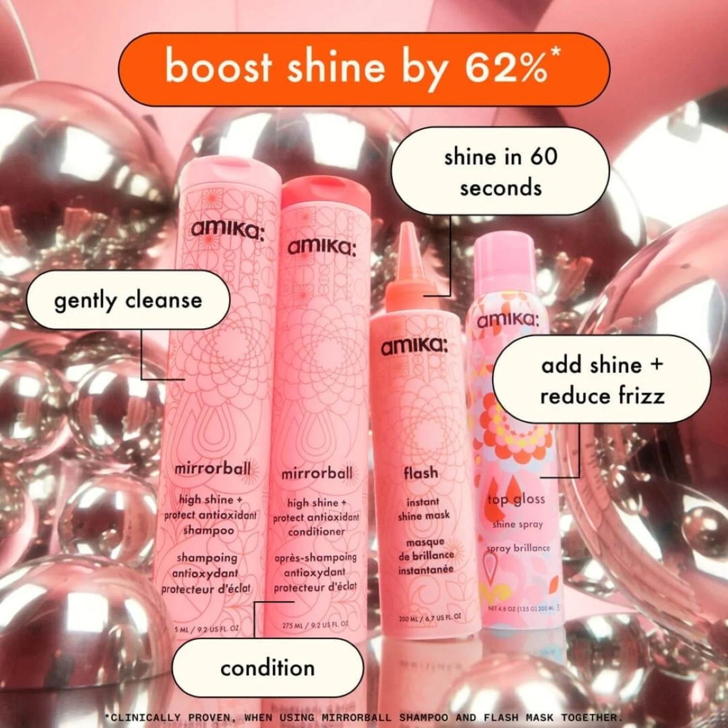 Amika Top Gloss Shine Spray 200ml