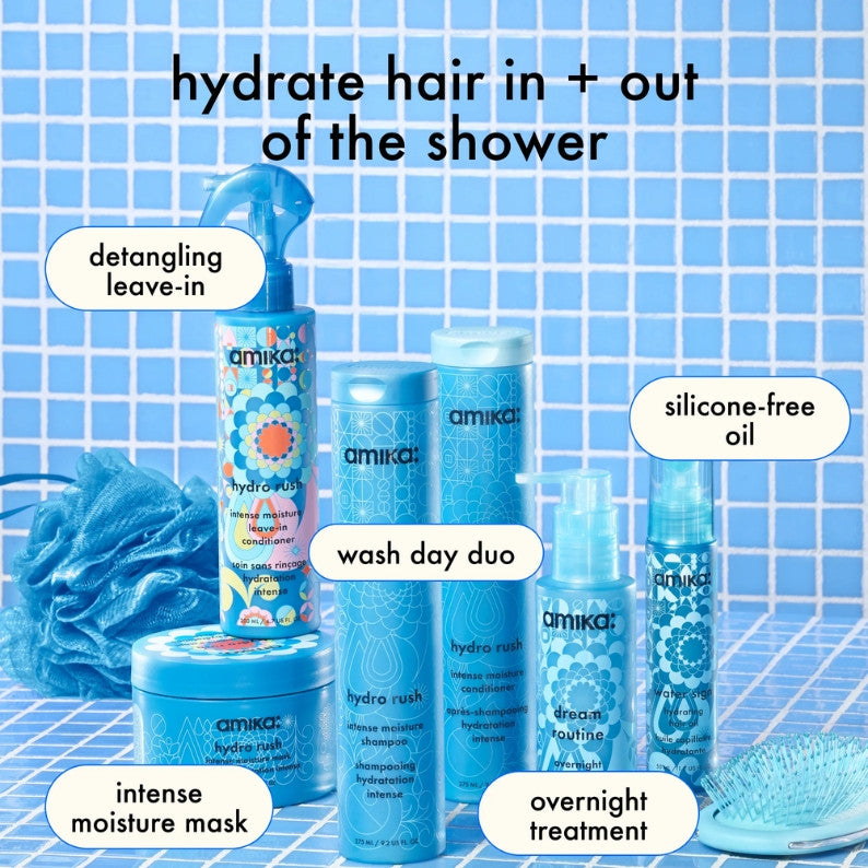 Amika Hydro Rush Intense Moisture Mask 250ml – 5 Days of Hydration