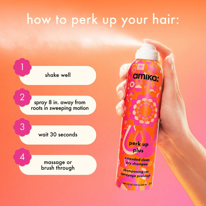 Amika Perk Up Plus Extended Clean Dry Shampoo 199ml