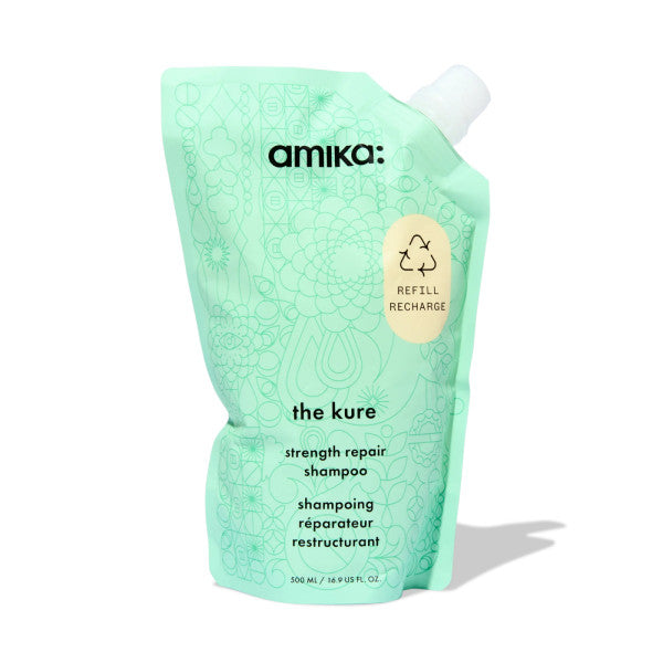 Amika The Kure Strength Repair Shampoo 500ml Refill Pouch