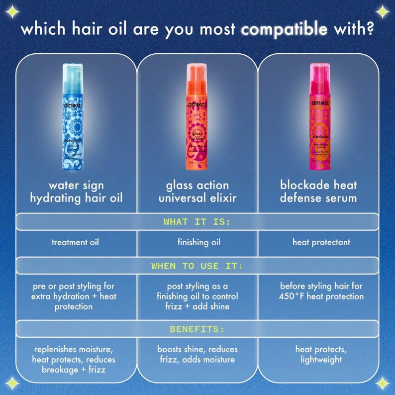 Amika Water Sign Hydrating Hair Oil 50ml