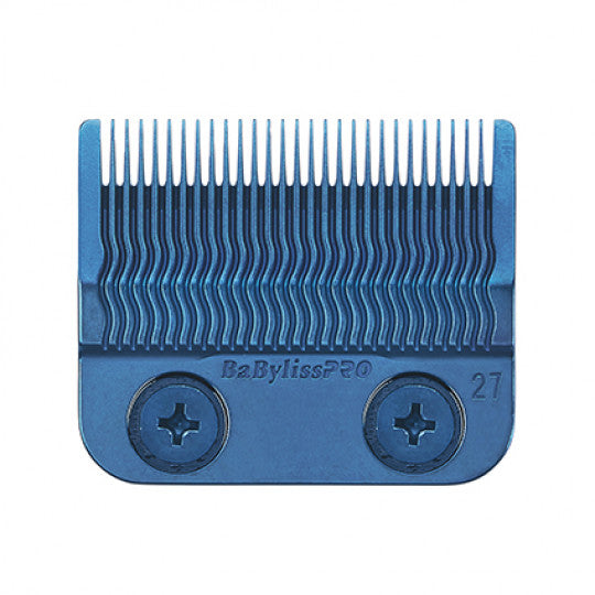 BaBylissPRO Blue Titanium Precision Fade Blade 27 Tooth #FX8027BL
