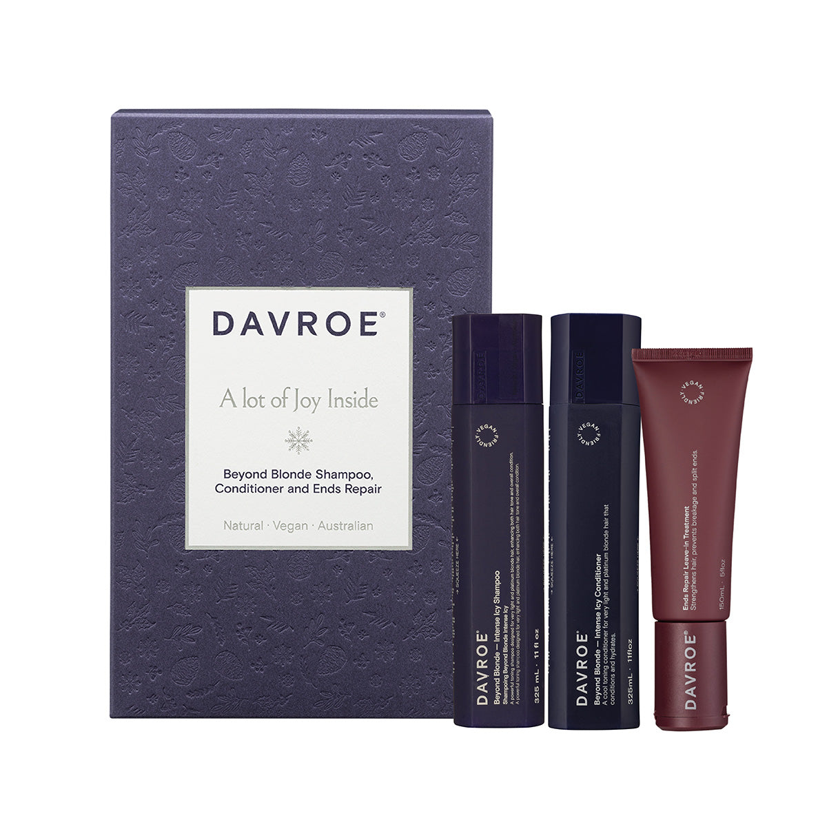 Davroe BEYOND BLONDE Senses Duo + Ends Repair Leave-In Treatment Gift Pack