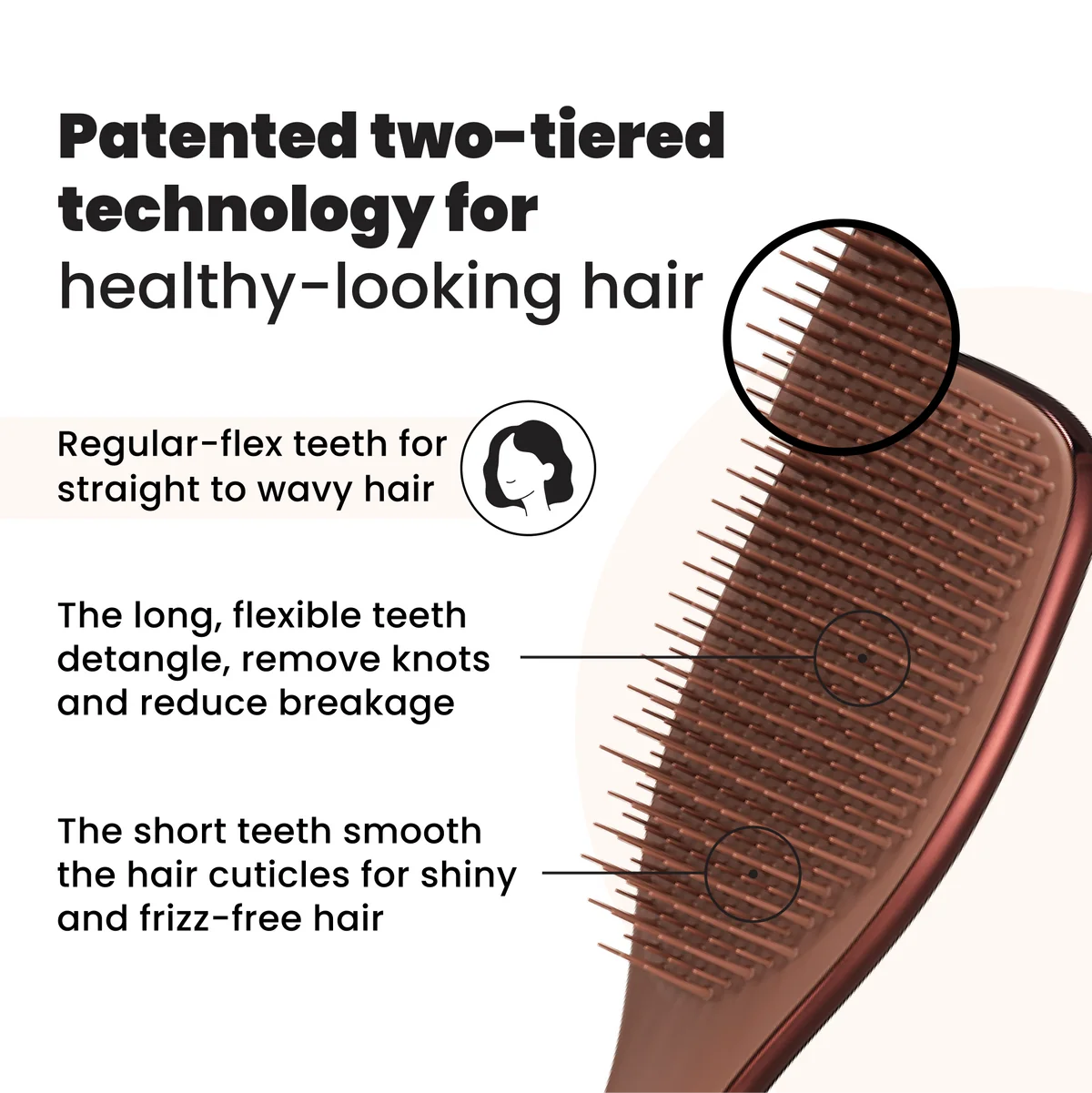 Tangle Teezer The Ultimate Detangler - Chrome Chocolate Bronze