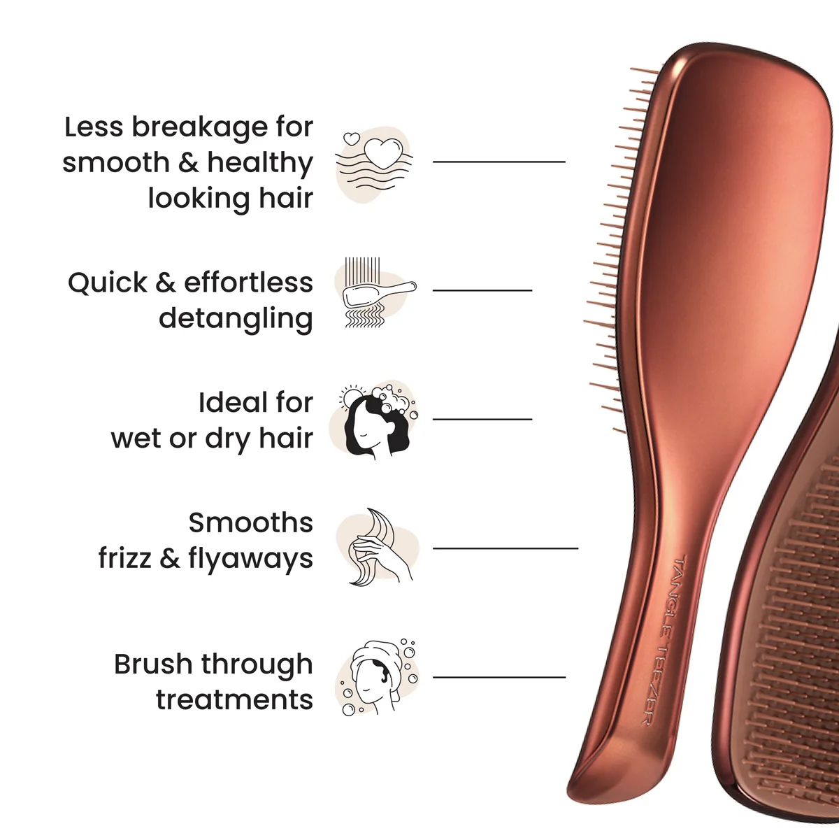 Tangle Teezer The Ultimate Detangler - Chrome Chocolate Bronze