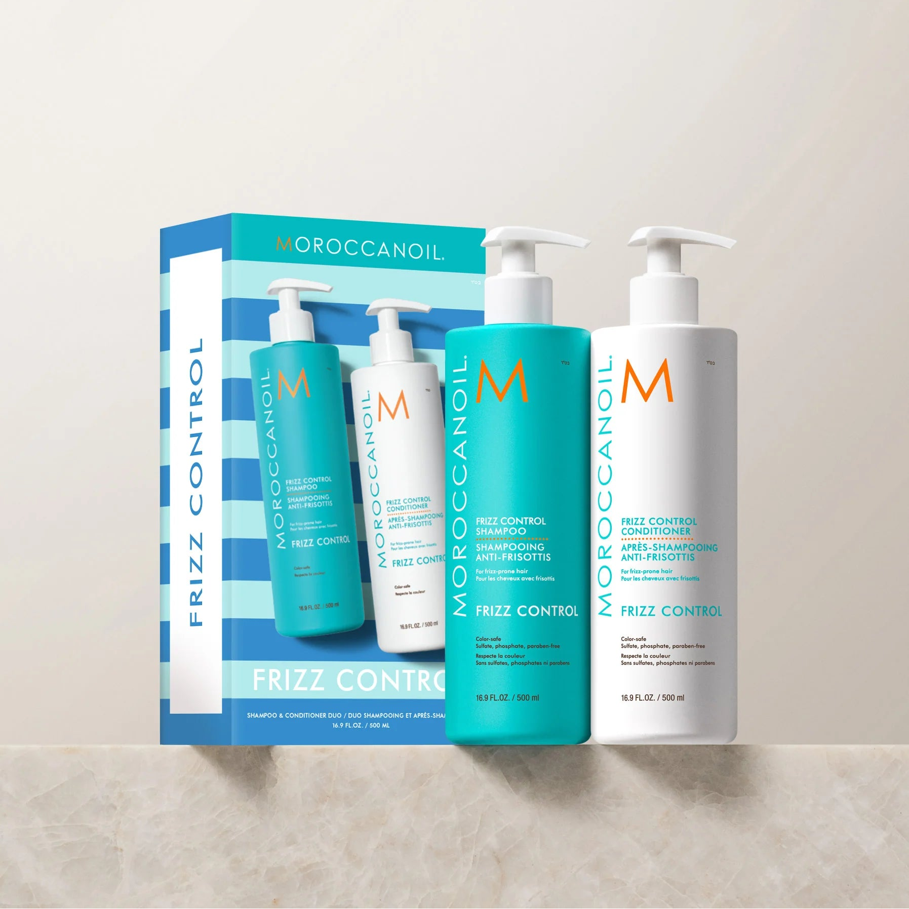Moroccanoil Frizz Control Shampoo & Conditioner Gift Set 500ml