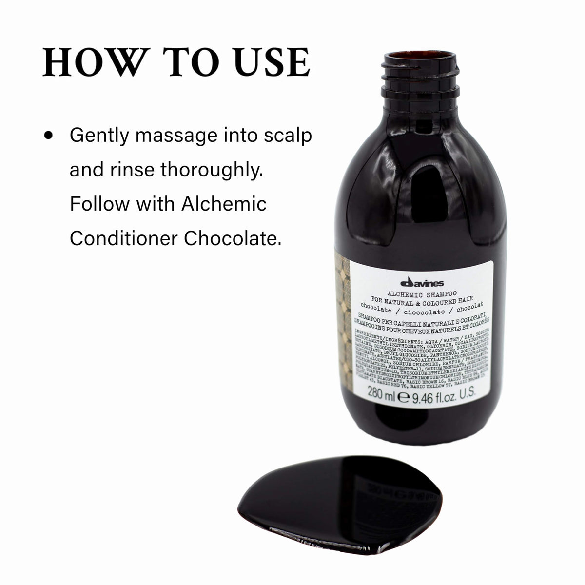 Davines Alchemic CHOCOLATE Shampoo 280ml