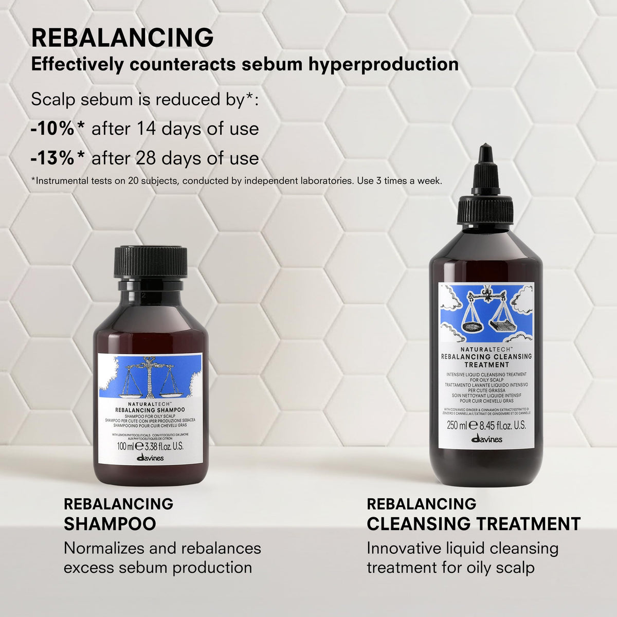 Davines NaturalTech Rebalancing Shampoo TRAVEL 100ml