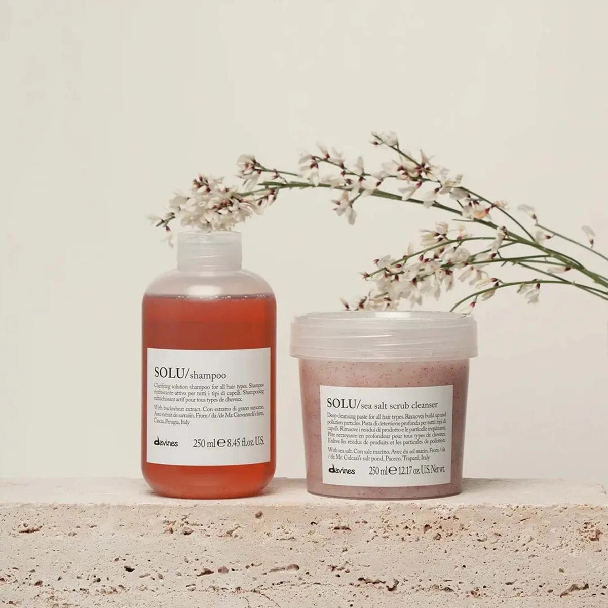 Davines Solu Sea Salt Scrub Cleanser 250ml