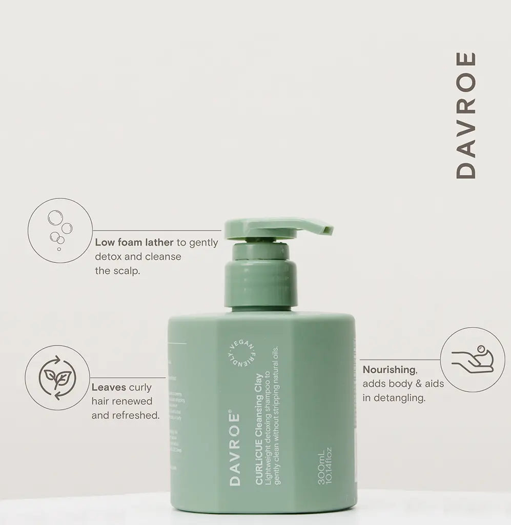 Davroe CURLiCUE Cleansing Clay Shampoo 300ml
