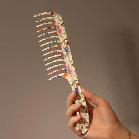 Denman D28 Deluxe Floral Fantasies Wide Tooth Detangle Comb