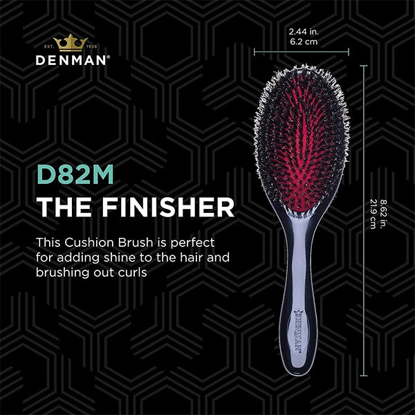 Denman D82M Natural Bristle Finisher Classic Brush