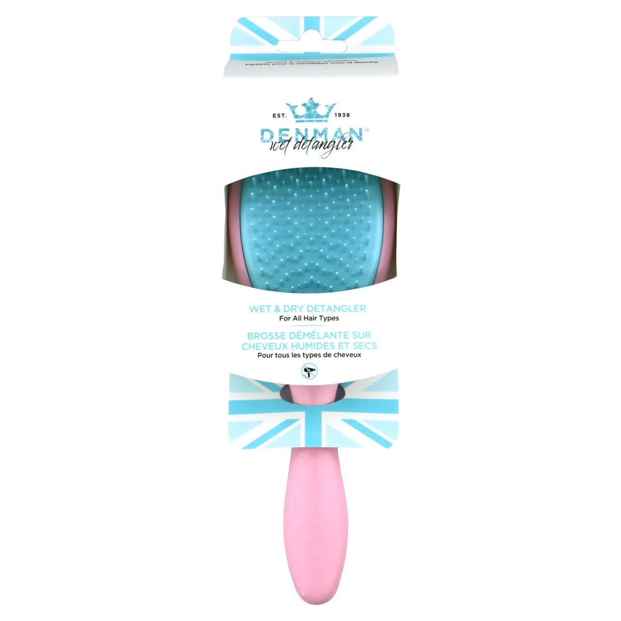 Denman D95 Pink Crush Wet Detangler Brush