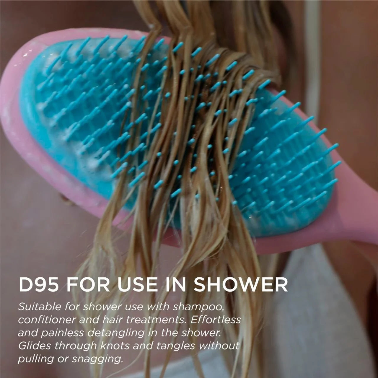 Denman D95 Pink Crush Wet Detangler Brush
