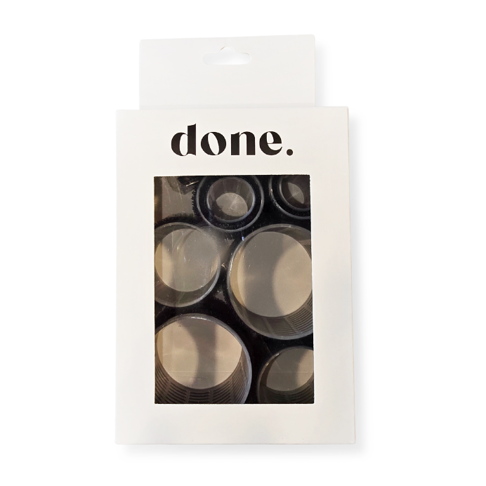 Done Heatless Velcro Hair Rollers & Clips 8 Piece