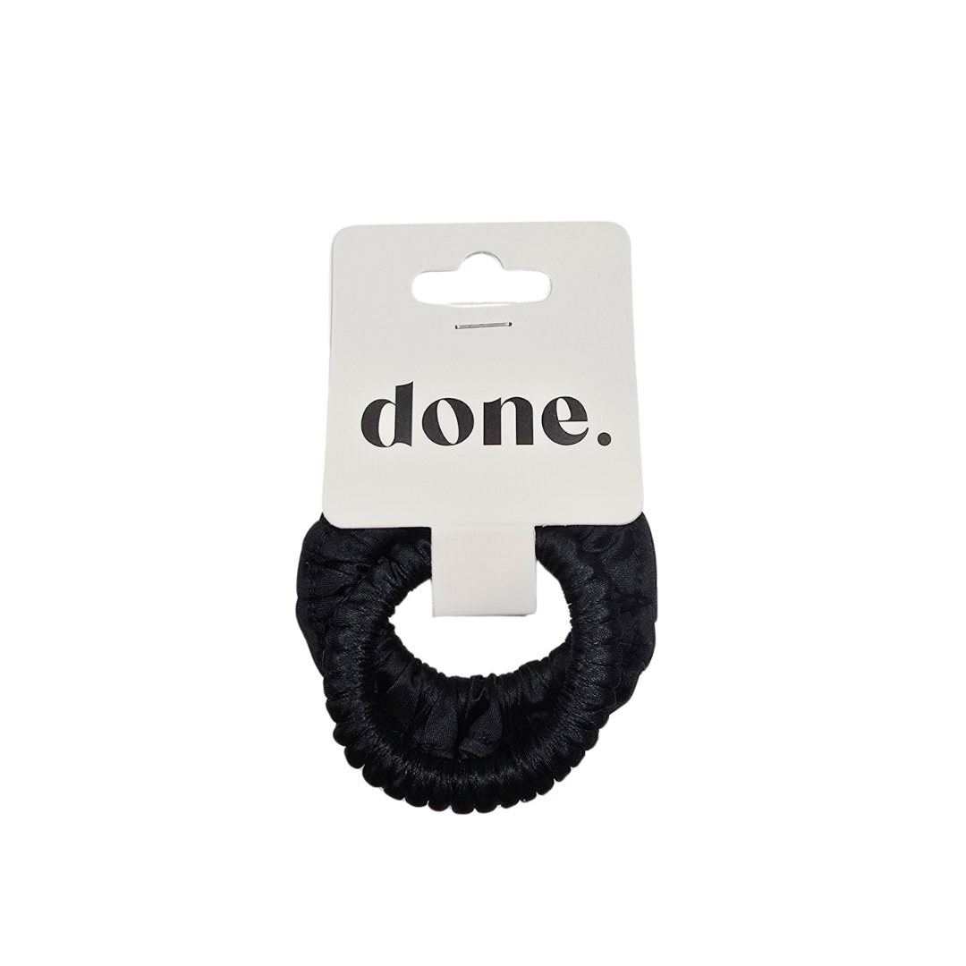 Done Scrunchie 2 piece Satin Black