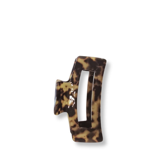 Done Square Claw Clip Brown Leopard