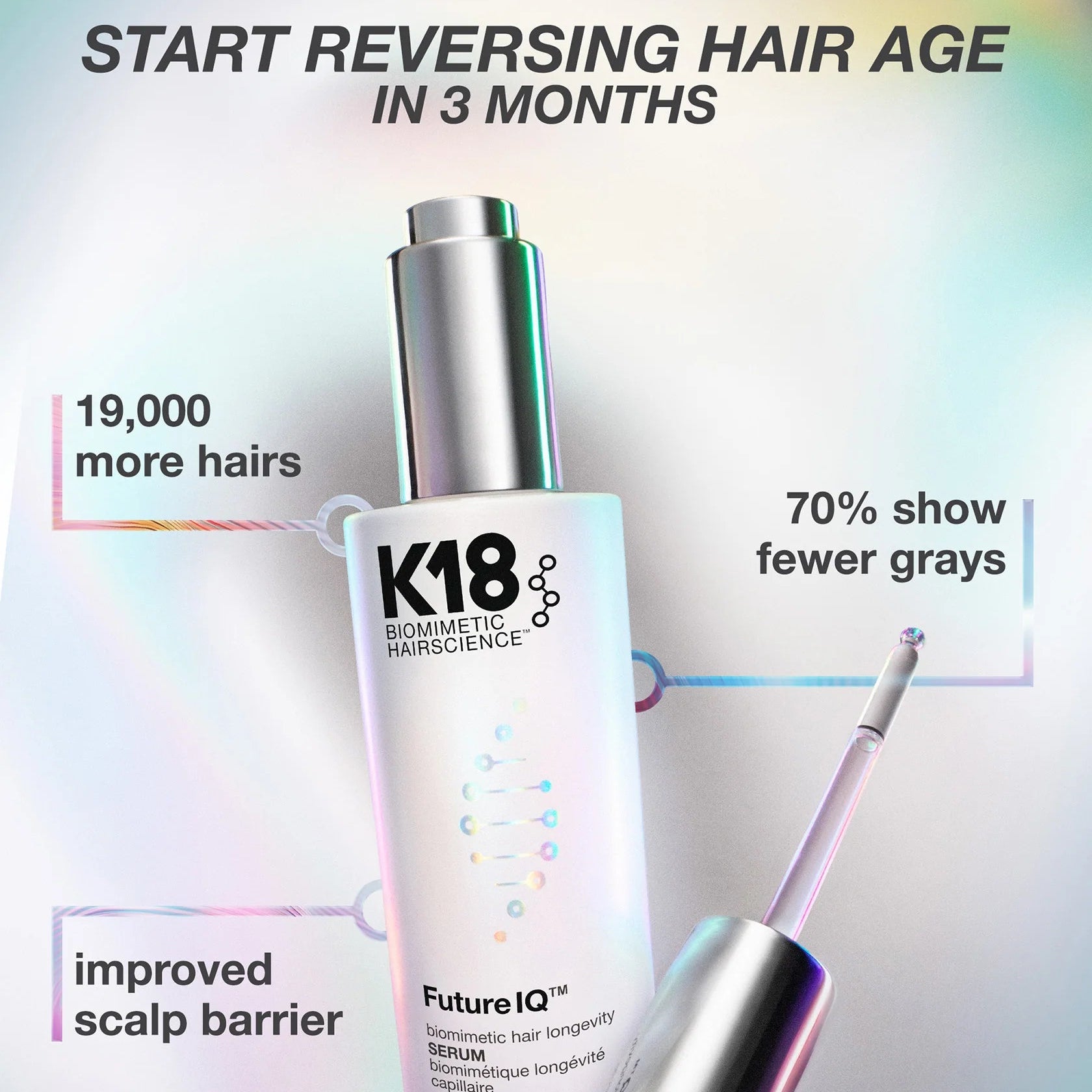 K18 FutureIQ Biomimetic Hair Longevity Serum 90ml