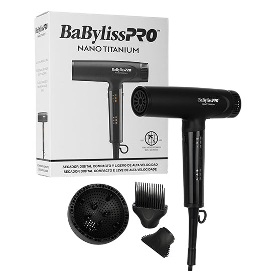 BaBylissPRO Nano Light Ionic Hair Dryer Black
