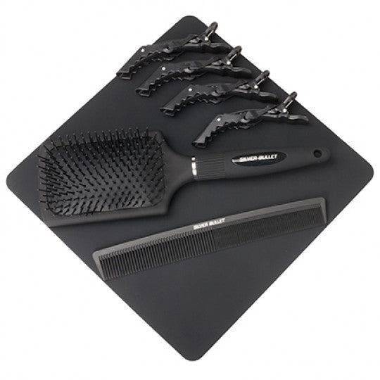 Silver Bullet Keratin 230 Titanium Straightener Silver Wide Plates 38mm