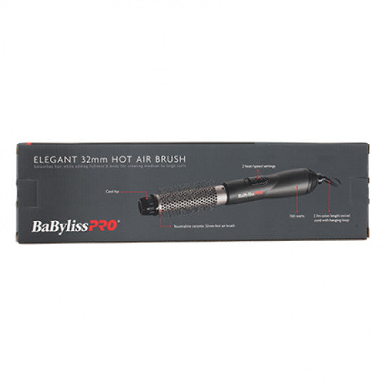 BaBylissPRO Tourmaline Ceramic Hot Air Brush Elegant 32mm