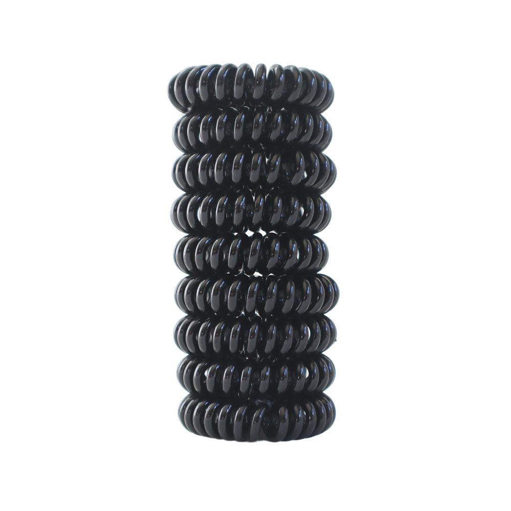 Twist Lock Hair Coil  - Black 9 Pcs Set