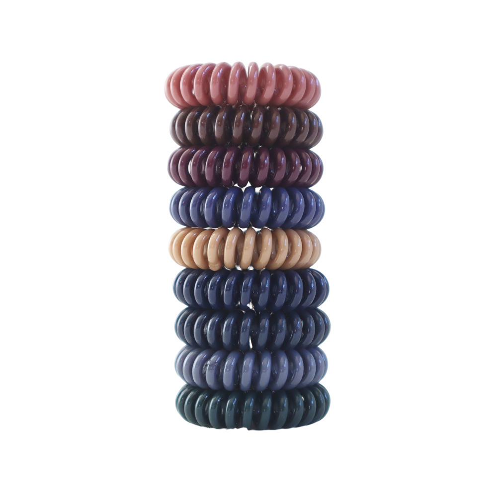 Twist Lock Hair Coil  - Deep Tonal  9 Pcs Set