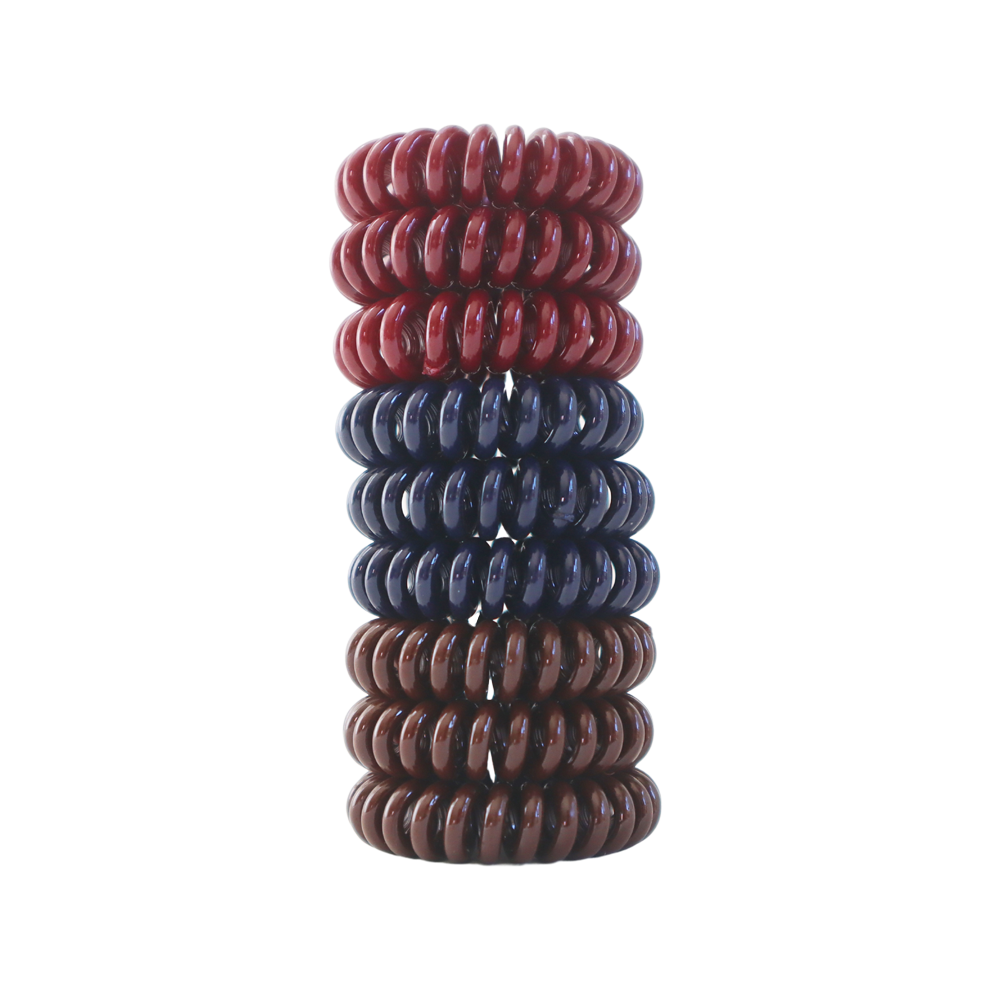 Twist Lock Hair Coil  - Rich Tones 9 Pcs Set