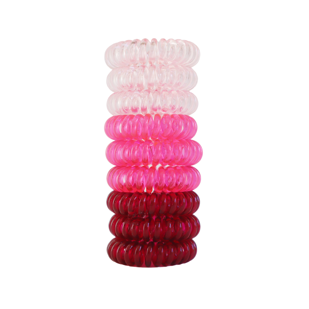 Twist Lock Hair Coil  - Rose GRADIENT 9 Pcs Set