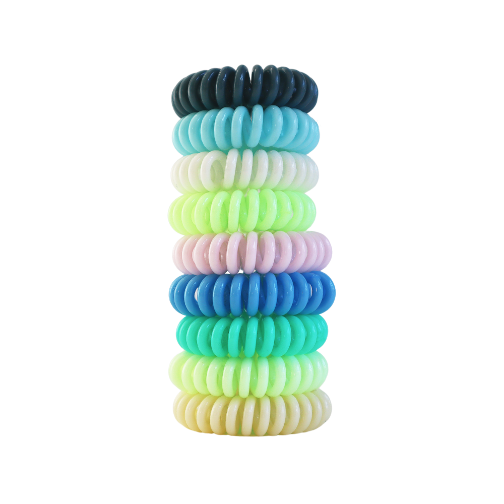 Twist Lock Hair Coil  - Kaleidoscope 9 Pcs Set