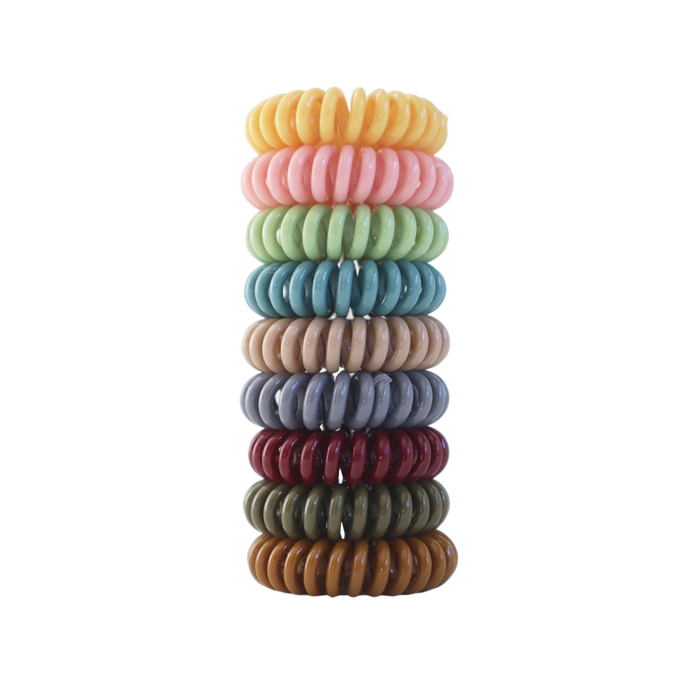 Twist Lock Hair Coil  - Muted Melody 9 Pcs Set