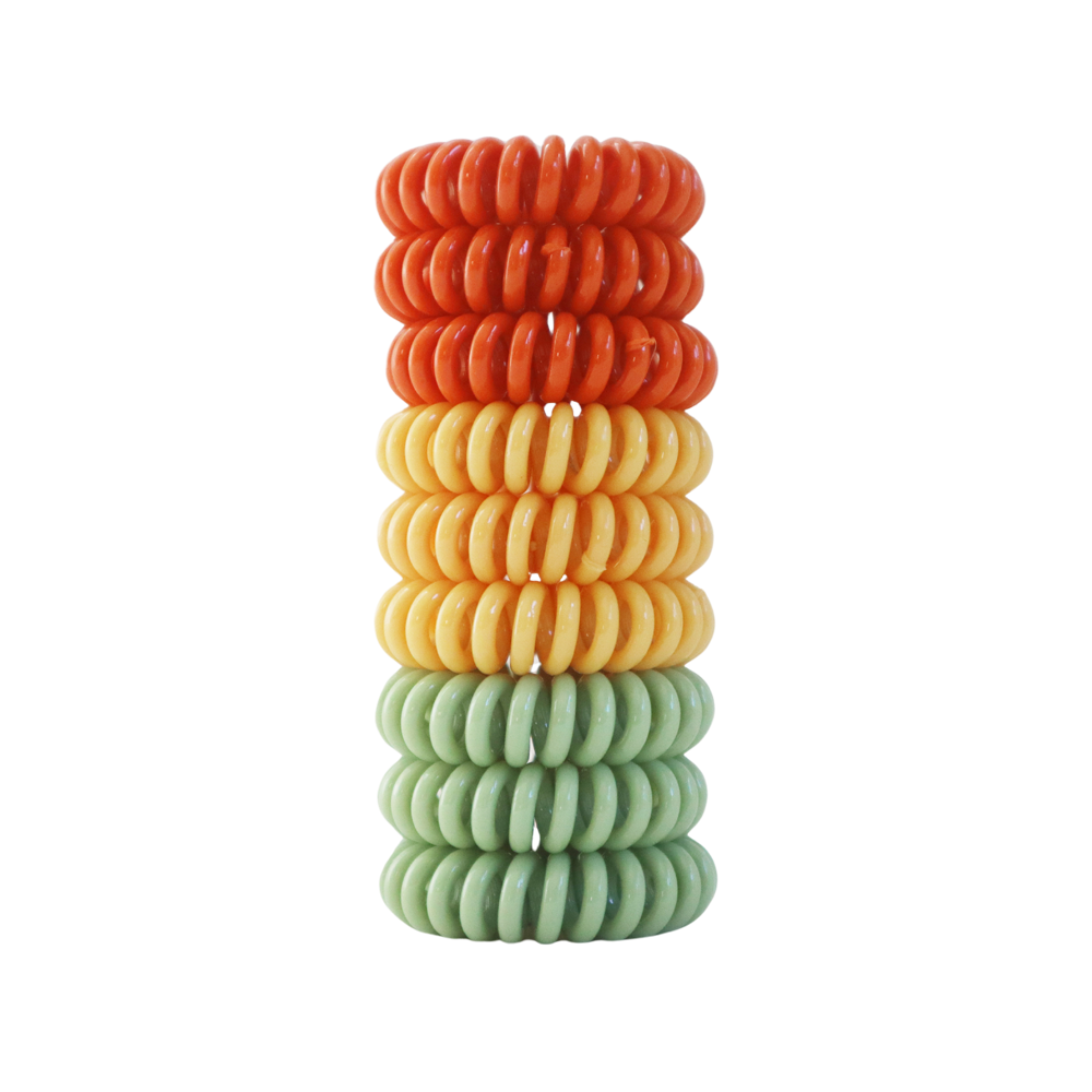 Twist Lock Hair Coil  - Citrus Burst 9 Pcs Set