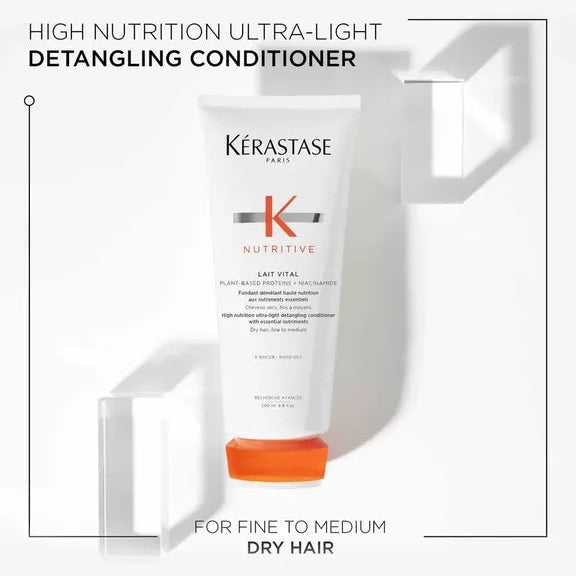 Kerastase Nutritive Bain Satin Lait Vital TRIO Bundle for Dry Hair
