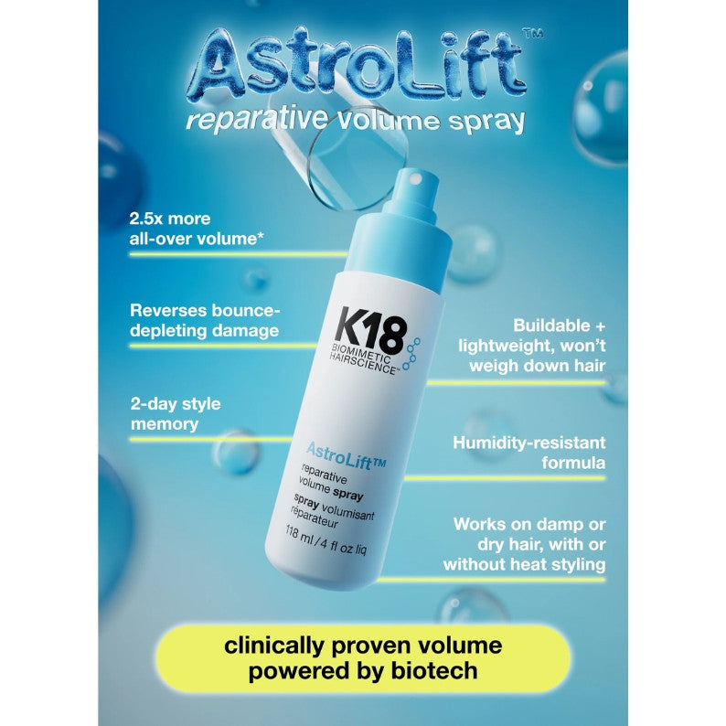 K18 AstroLift Reparative Volume Spray 118ml – 2-Day Fullness