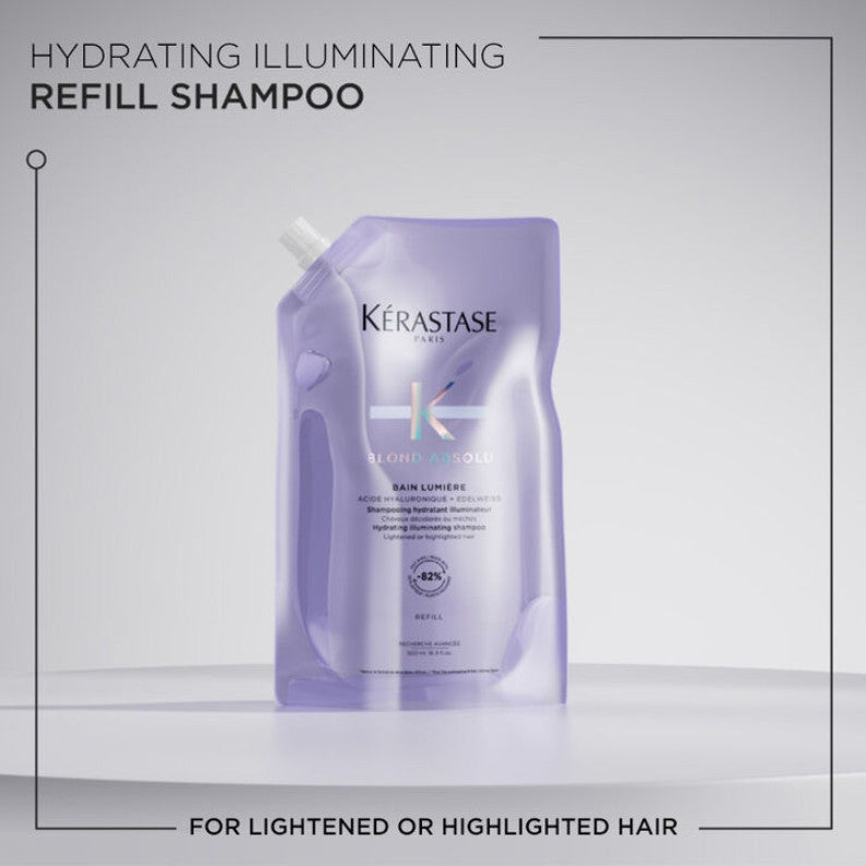 Kerastase 500ml Blond Absolu Bain Lumiere Shampoo REFILL POUCH